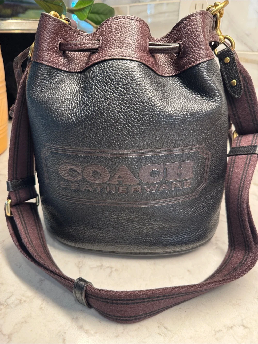 Coach Field Bucket Bag in Colorblock with Coach Badge C3850 - Rare